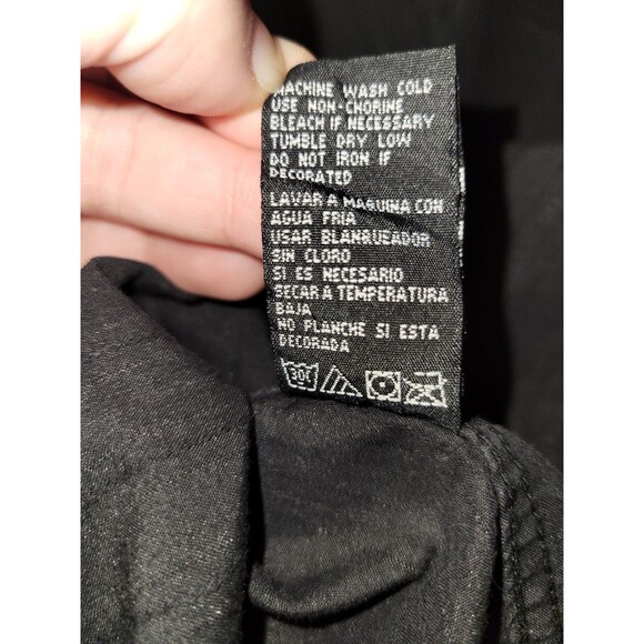 Vintage 90s Y2K Mens Large Button Up T-shirt Single Stitch Ocean Current - Picture 11 of 13